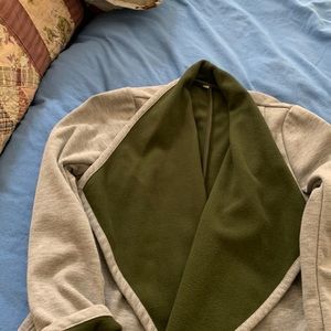 Fabletics drape neck cotton coat